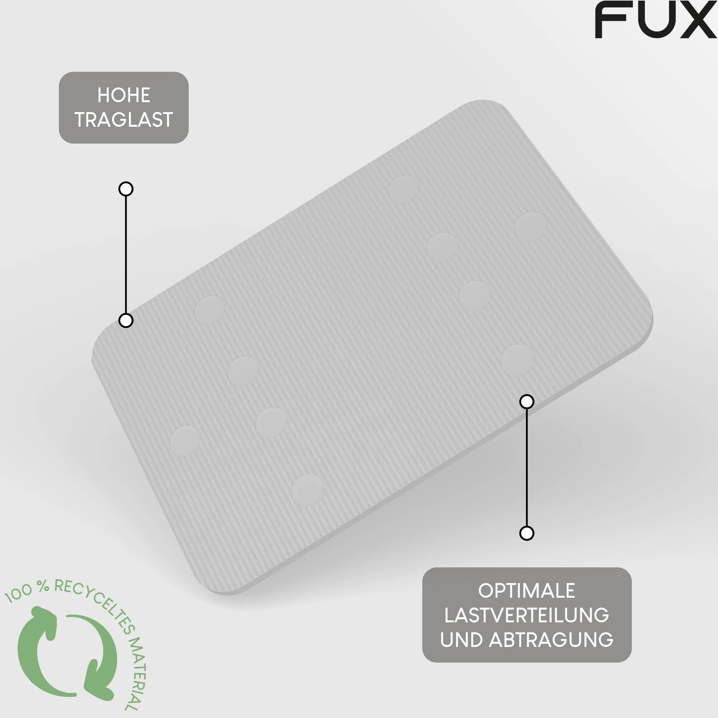 FUX 100 sztuk podkładek dystansowych z tworzywa sztucznego, 60 x 40 x 1,5 mm, klocki do szyby, podkładki dystansowe, płytki z tworzywa sztucznego, płytki wyrównujące, kliny okienne (grubość: 1,5 mm)