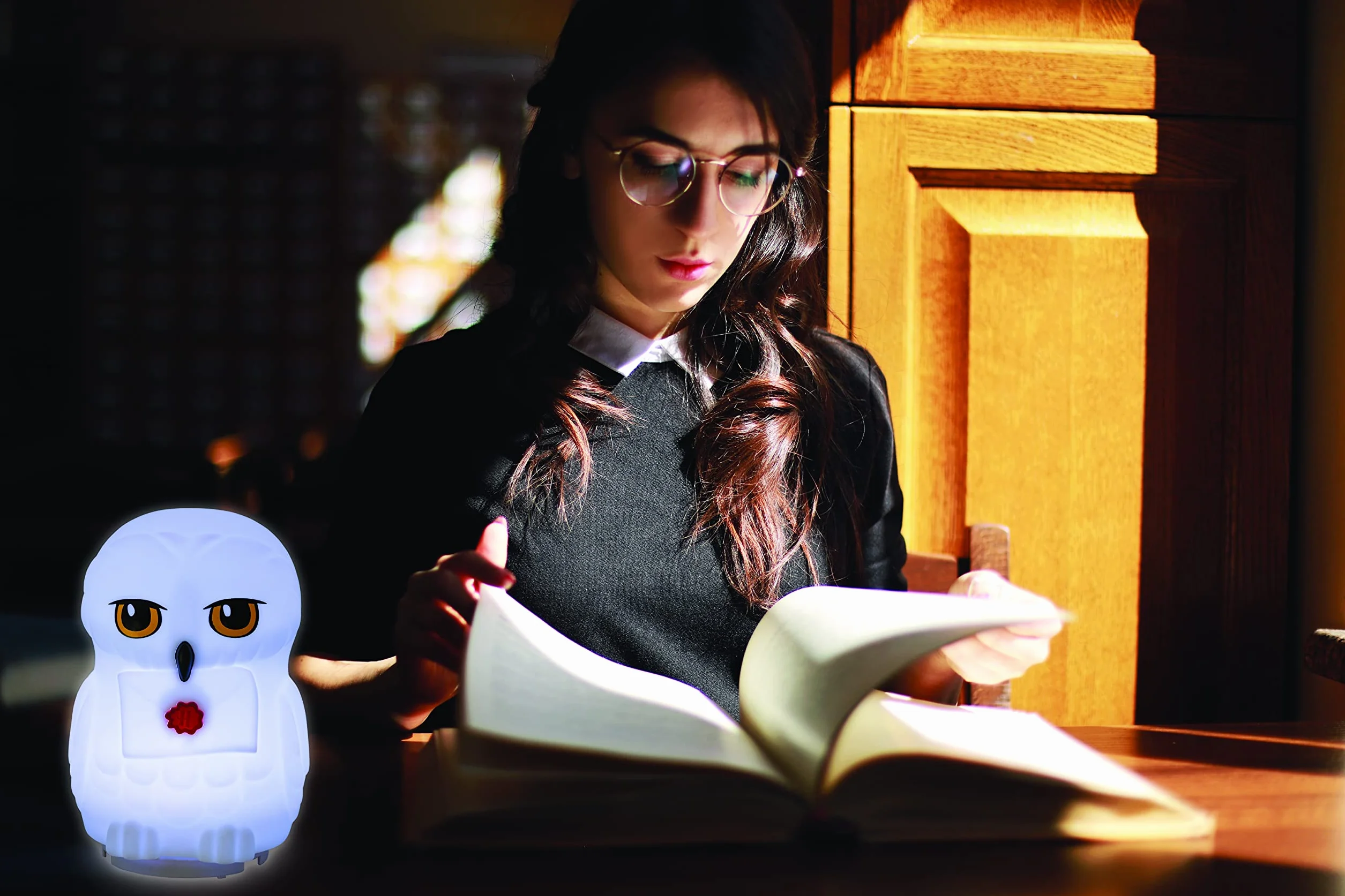 Lexibook NLJ105HP Hedwig Harry Potter Lampka Nocna, Lampka Nocna do Pokoju Dziecięcego z Timerem, Mocna, Wielokolorowa