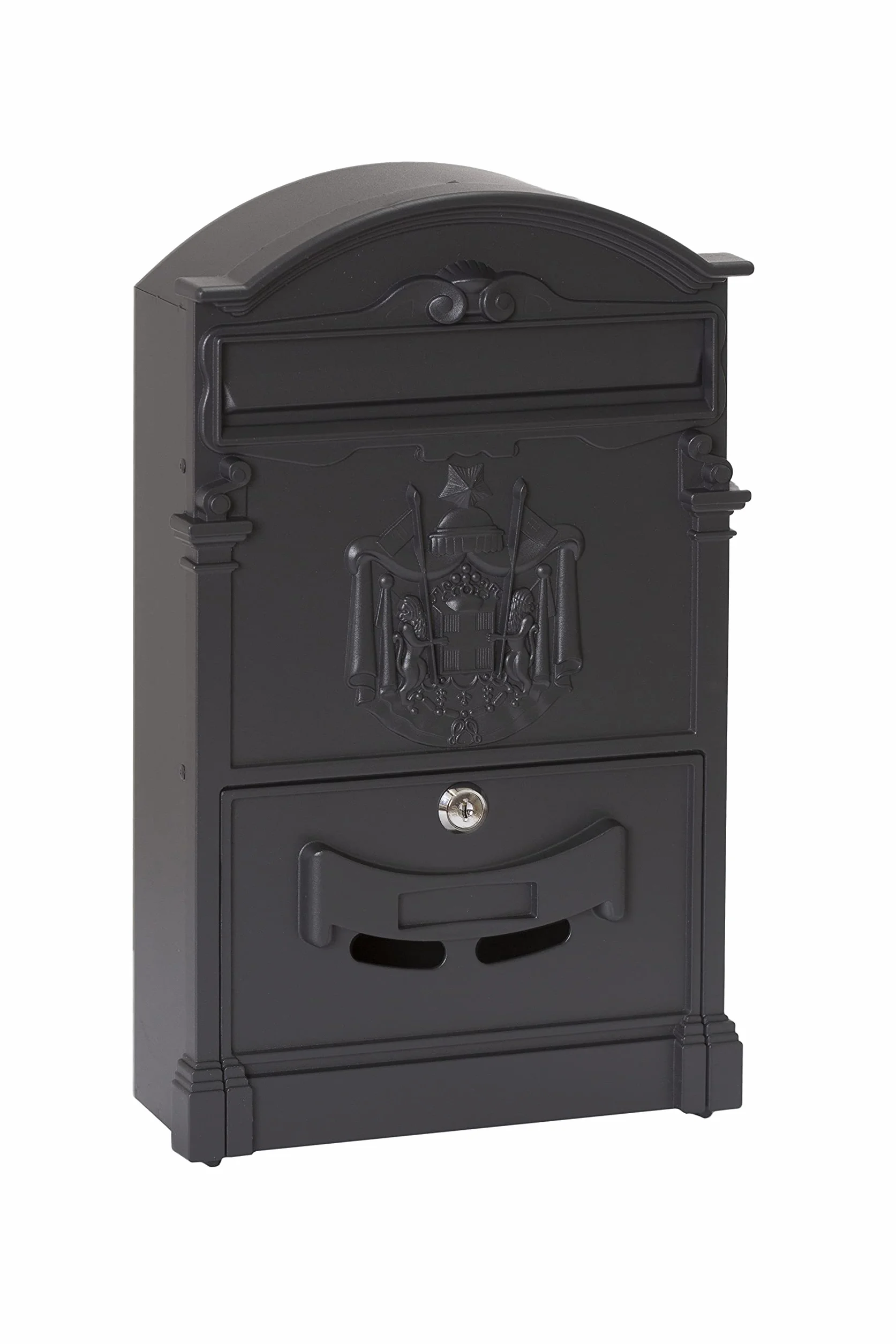 ARREGUI Residencia D-2151/N indywidualna skrzynka na listy aluminiowa czarna 42x26x9 cm DIN A4