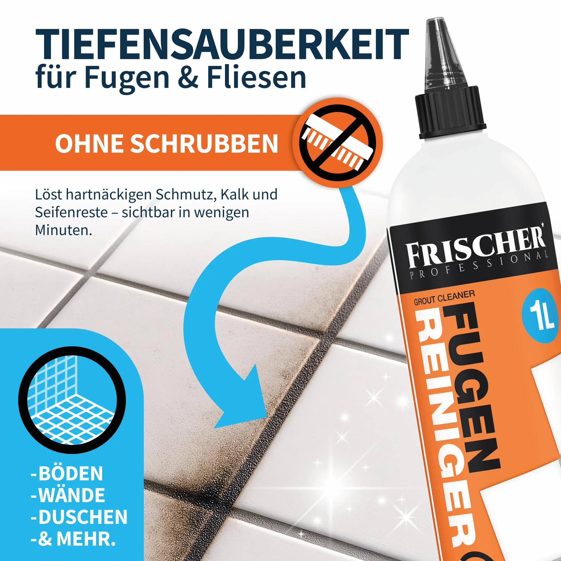 FRESCHER PROFESSIONAL 1000ml koncentrat do czyszczenia płytek