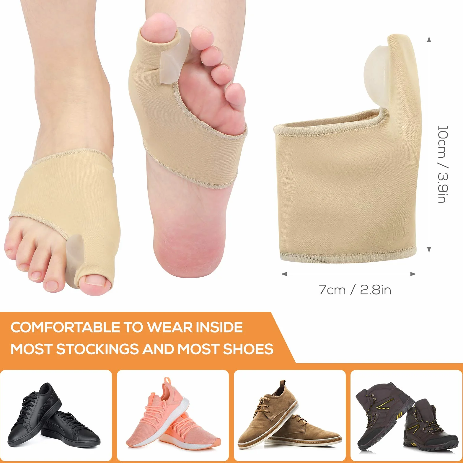1 para Bunion Corrector Gel Bunion Pads Klamra Bunion Big Toe Separator do Big Toe Joint Pain