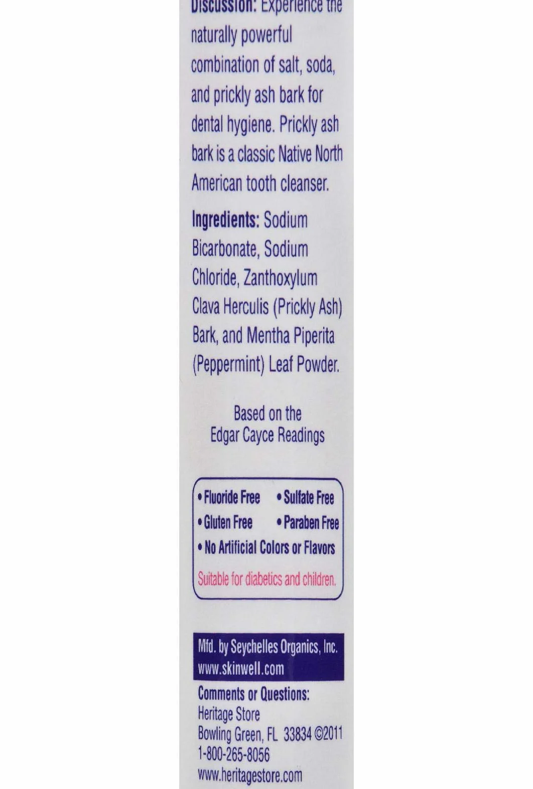 Heritage Products Ipsab proszek do zębów miętowy - 4 oz