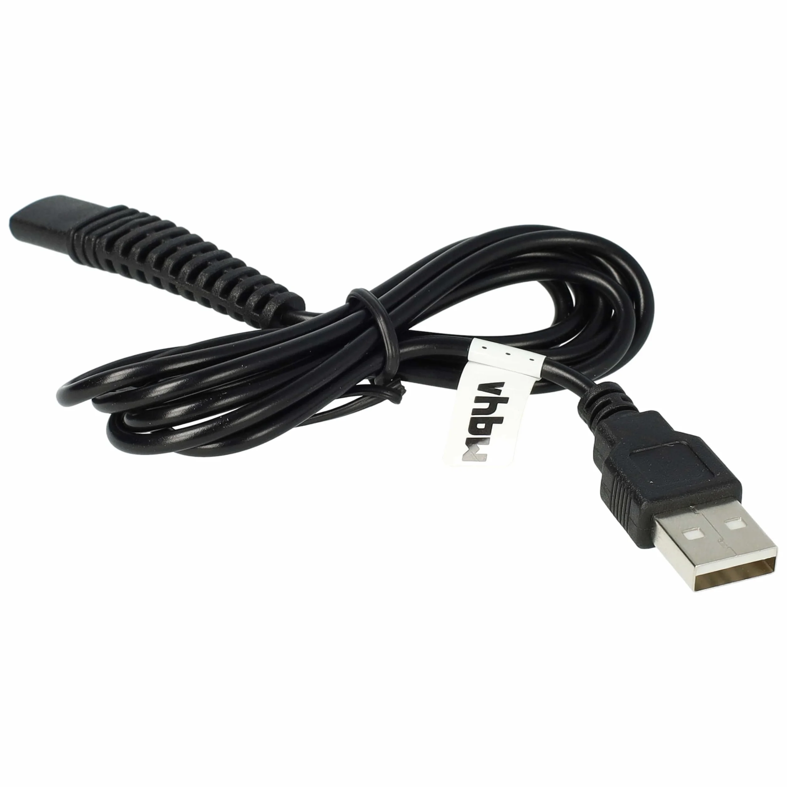 vhbw Kabel do ładowania kompatybilny z Oral-B Genius 9000S, 9000S, czarny, 9000S, biała szczoteczka do zębów 9000S, kabel zasilający, 120 cm, czarny