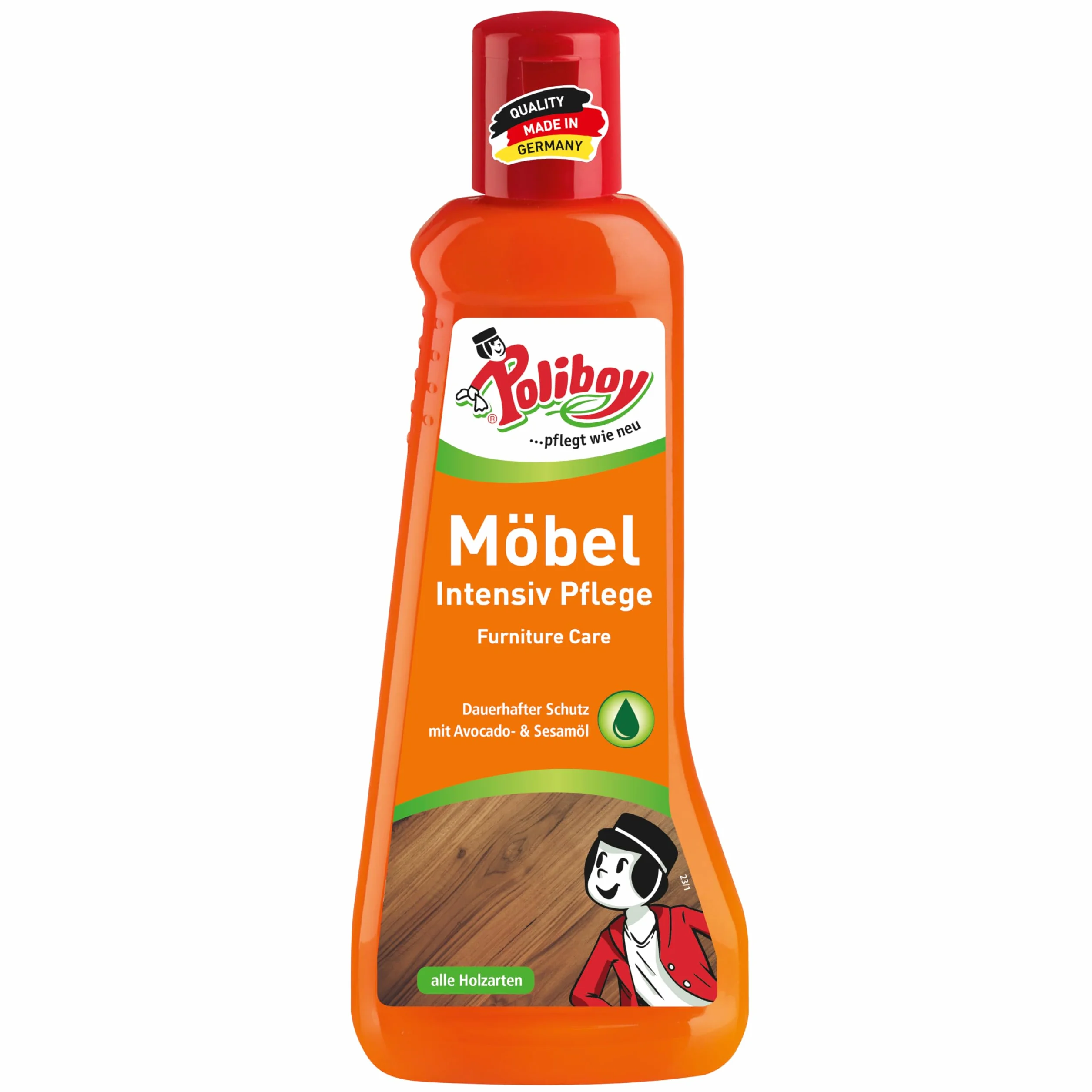 Poliboy środek do czyszczenia mebli do różnych tapicerek i powierzchni, made in Germany 200 ml