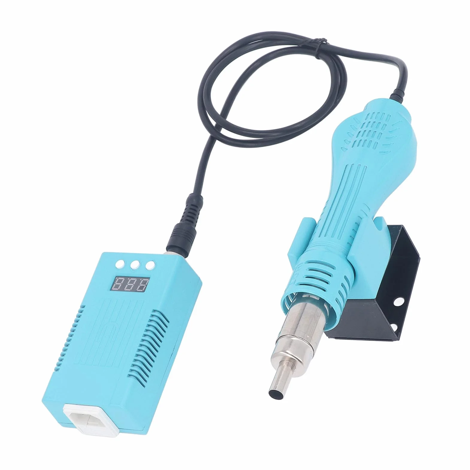 Cyfrowa Opalarka, Mini Opalarka 100-480 ℃ Dokładna Kontrola Automatyczna Regulacja Stała Temperatura 700 W Przenośny do Naprawy Elektroniki (Wtyczka UE 220 V)