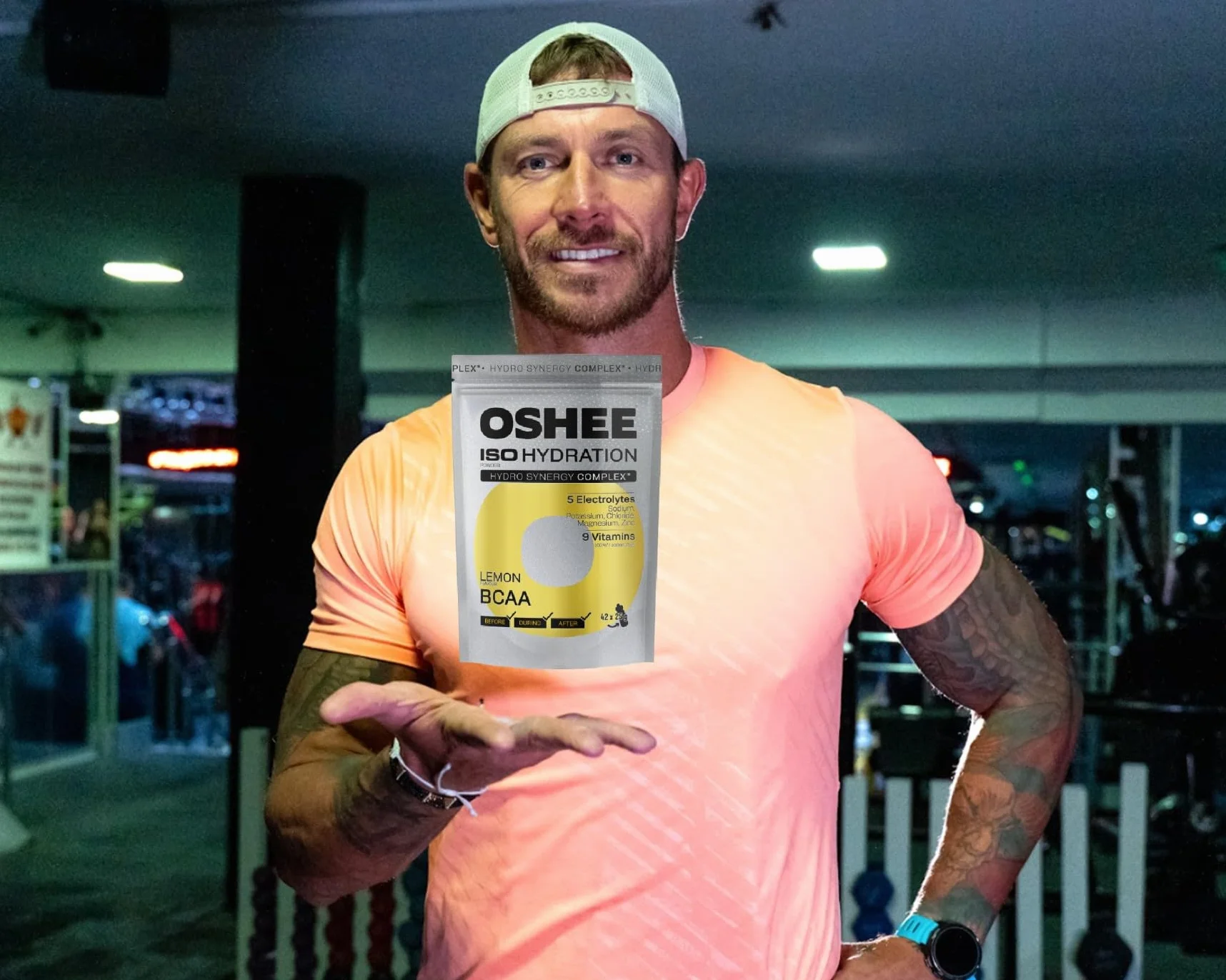 OSHEE ISO Hydration izotonik w proszku Lemon BCAA 1050 g