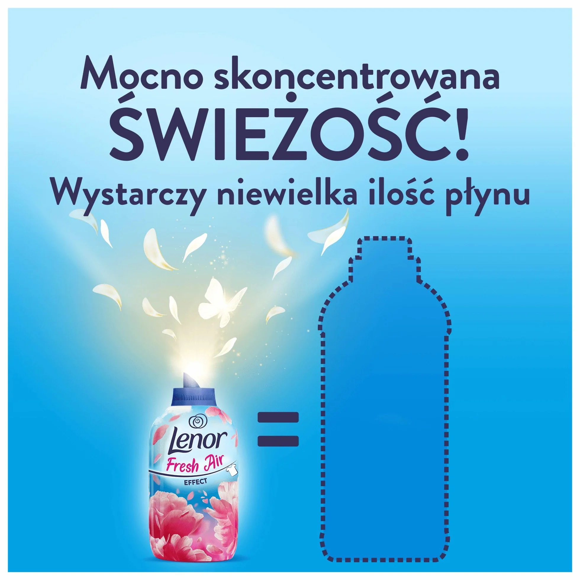 Lenor Fresh Air płyn do płukania tkanin 76 prania, 1.064L, Pink Blossom - mocno skoncentrowana świeżość