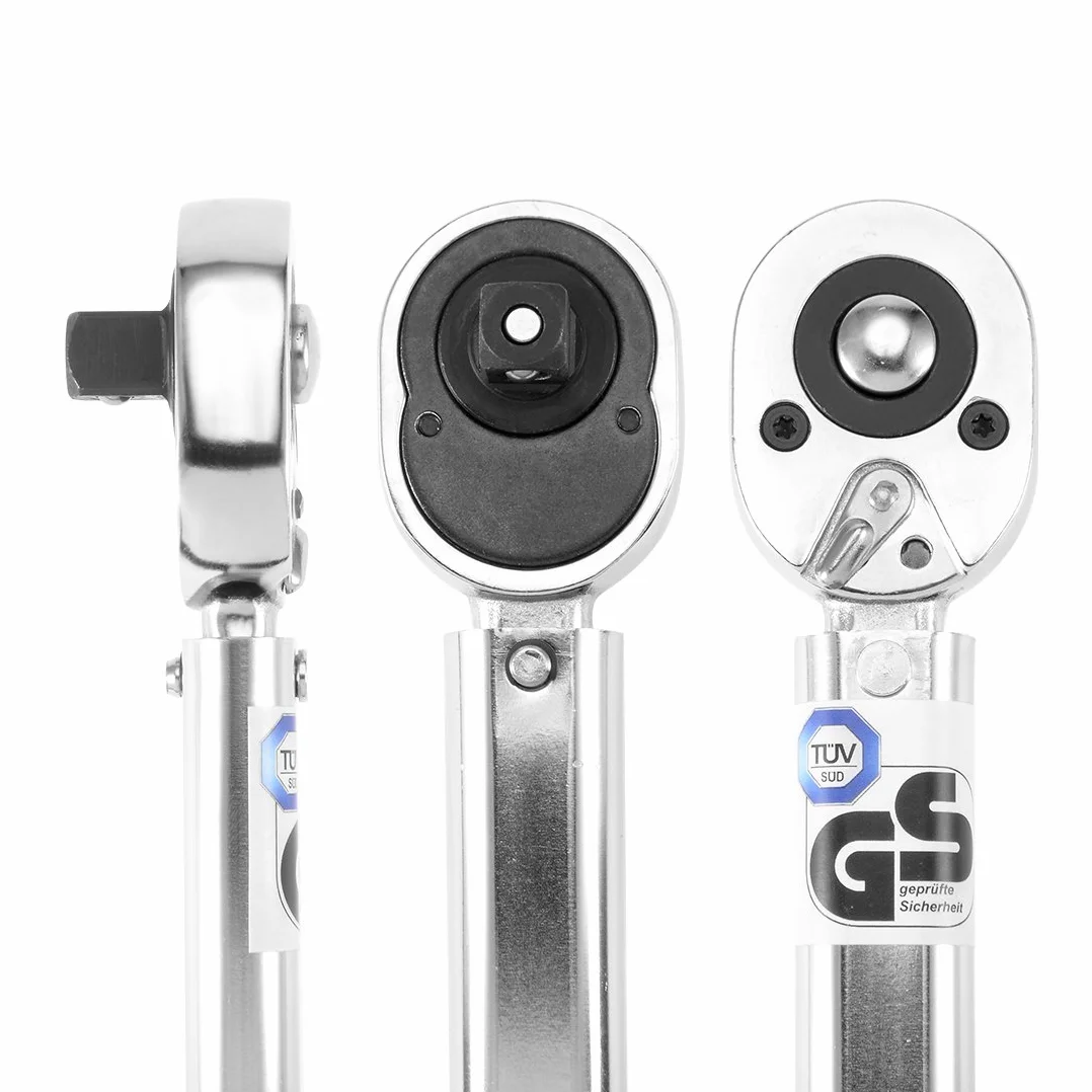 Aexit Klucz dynamometryczny 1/2 cala z nasadkami i przedłużką, 2,9-21,4M.KGS / 28-210N.m(Qualité technique réversible carré Cliquez clé