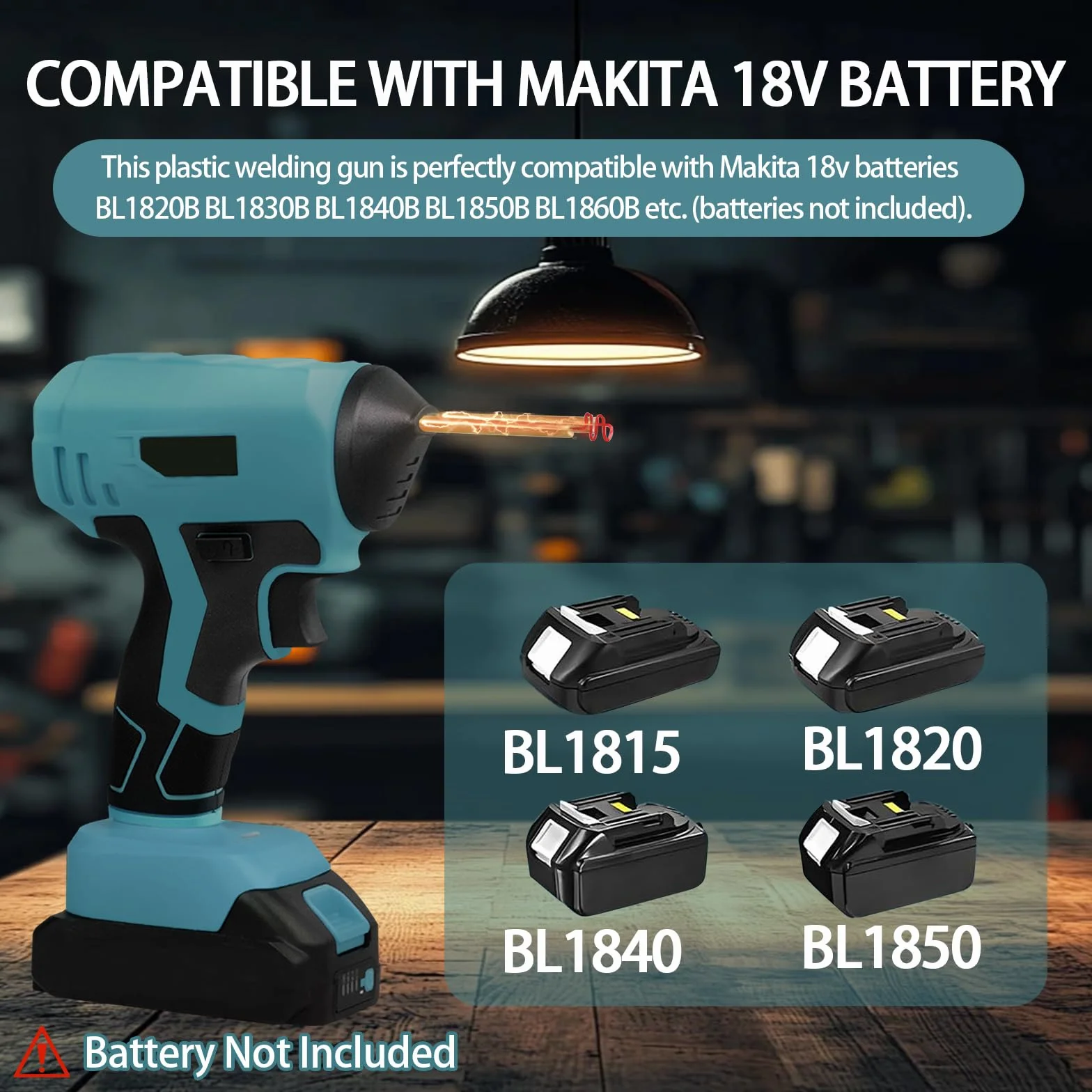 Makita Spawarka do tworzywa sztucznego bezprzewodowa 18 V Zestaw naprawczy z 400 zszywaczami