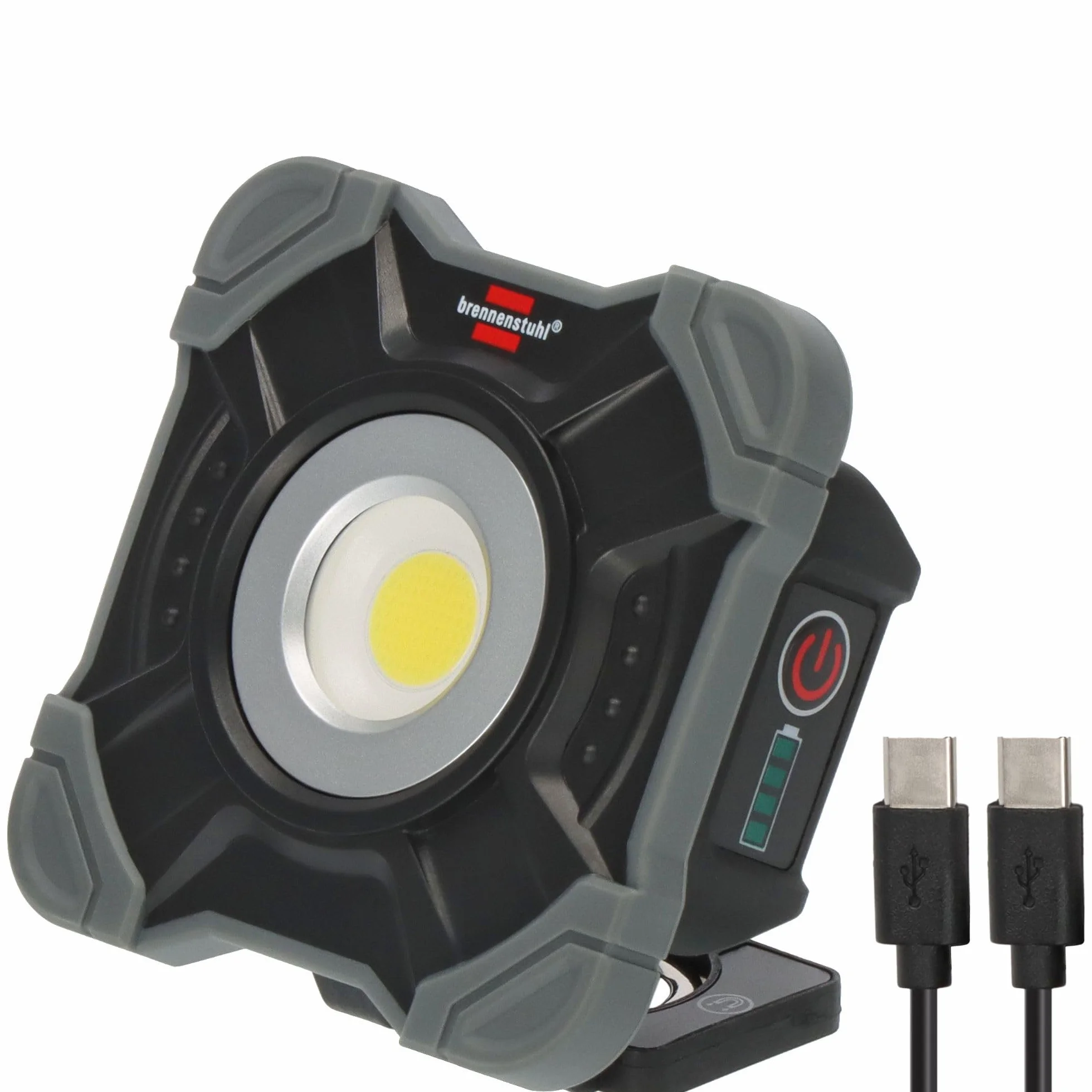 Brennenstuhl Reflektor LED SH 1000 MAC (1000lm, IP54, lampa robocza LED z magnesem i pierścieniem karabinka, solidna obudowa)