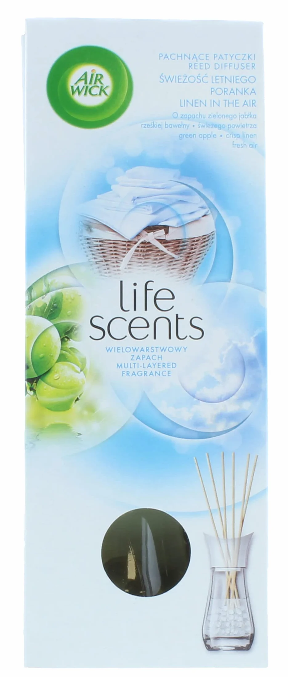 Air Wick Pachnące Patyczki Świeżość Letniego Poranka/Linen in the Air 30 ml
