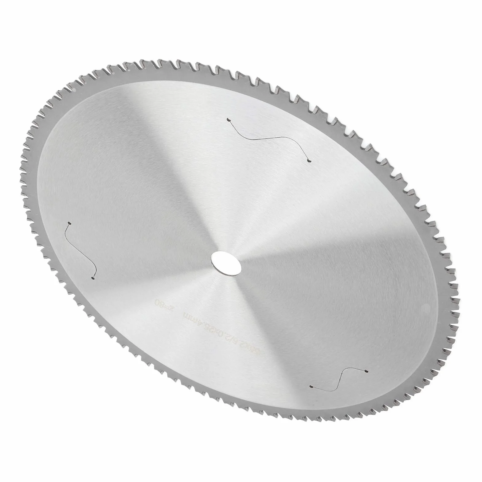 Okrągła Tarcza do Cięcia Metalu, Stal Szybkotnąca 80T, 355 Mm w Promieniu 25,4 Mm, 1 Opakowanie do pił Tarczowych, Wysoka wytrzymałość, Kolor Srebrny