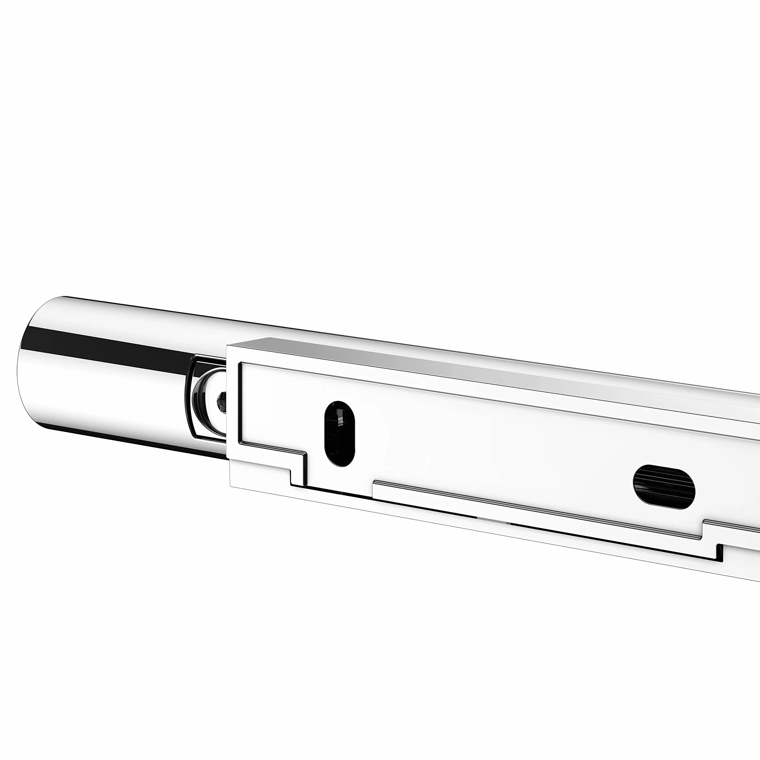 KEUCO REVA Uchwyt na papier toaletowy, kształt otwarty, metal chromowany, Made in Germany, obrotowy, ze śrubami i kołkami, uchwyt na papier toaletowy do wiercenia