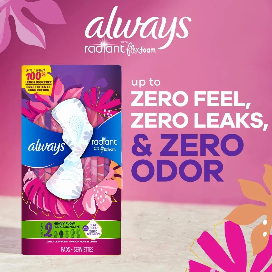 Always Infinity FlexFoam podkładki dla kobiet rozmiar 3 bezzapachowe 28 sztuk
