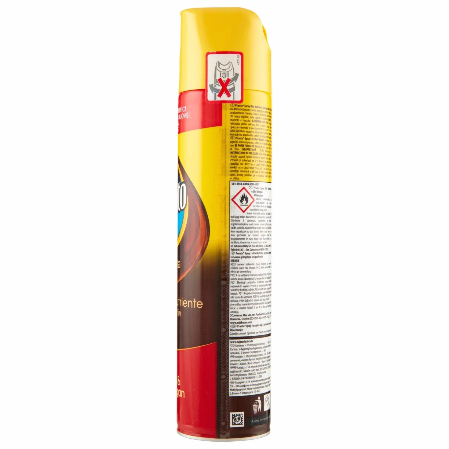 3 x Pronto ravviva Spray Ambra & Argan środek czyszczący 300 ml Środek czyszczący do wyzwalania