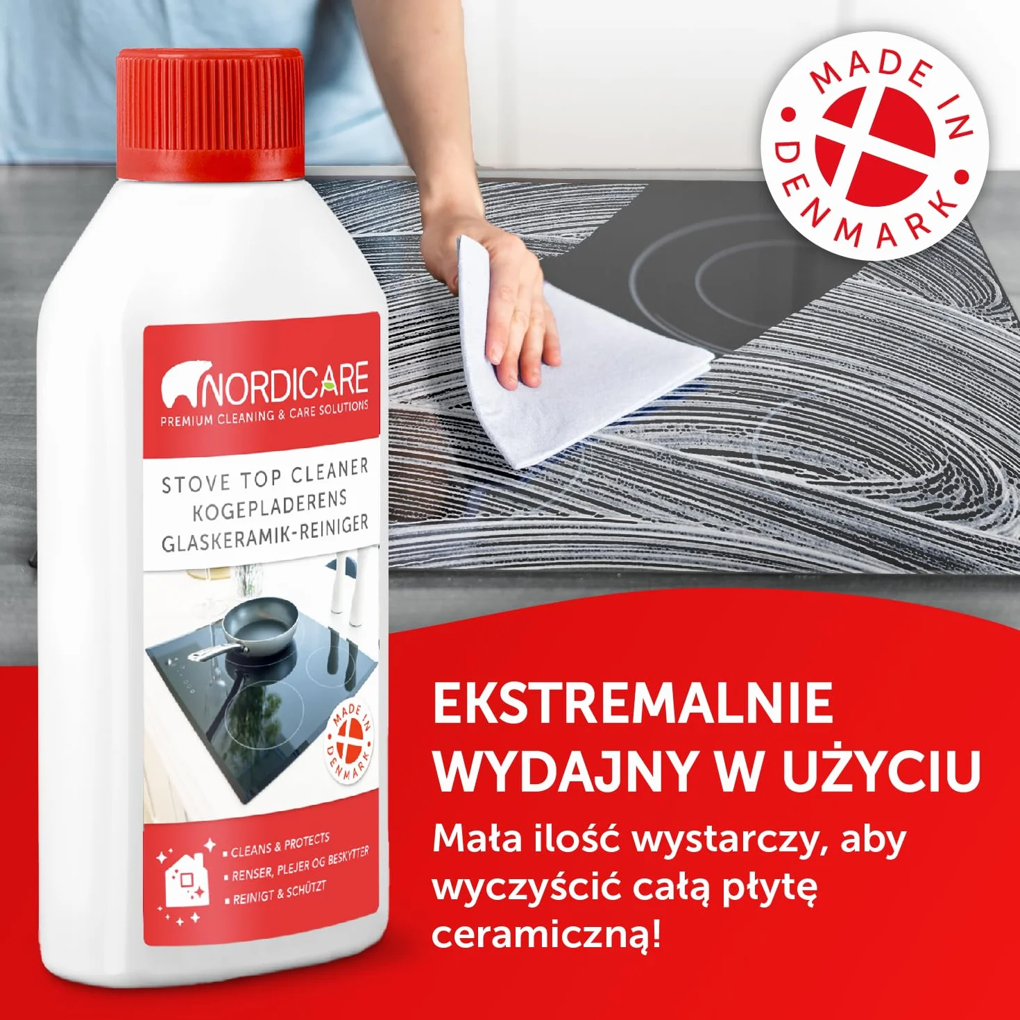 Nordicare Płyn do czyszczenia płyt ceramicznych [500ml]