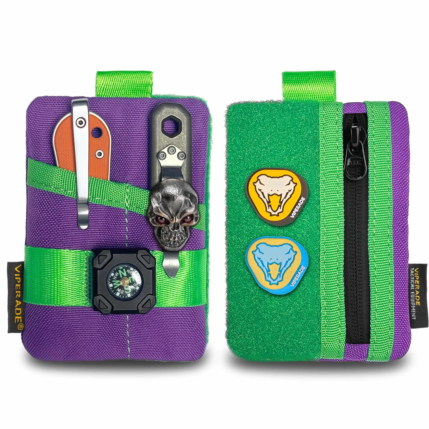 VIPERADE VE15 Mini organizer kieszonkowy EDC, torba na narzędzia z miejscem na naszywki, portfel na monety, czarny