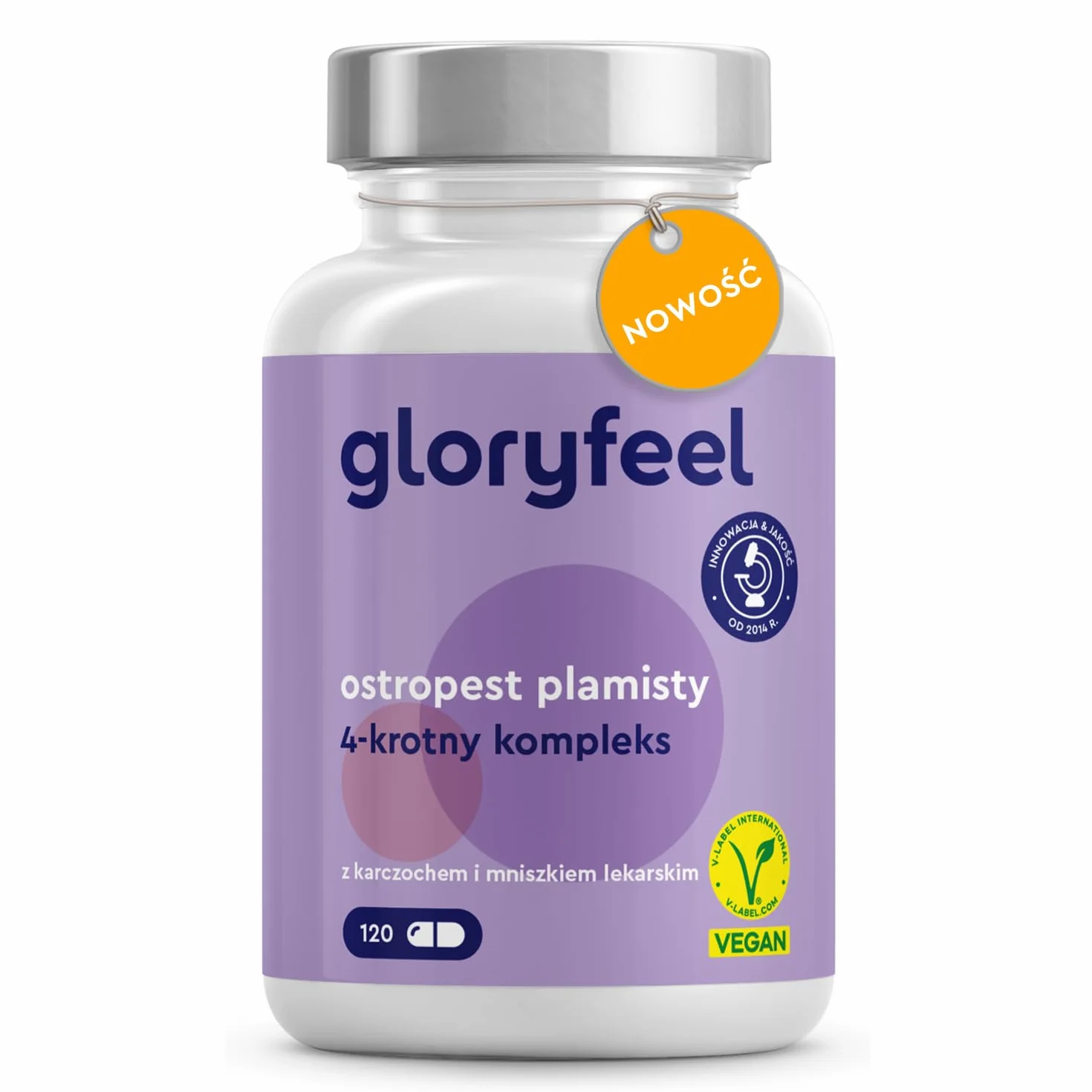 Ostropest plamisty 500 mg z karczochem 400 mg mniszkiem lekarskim desmodium 120 kapsułek sylimaryna