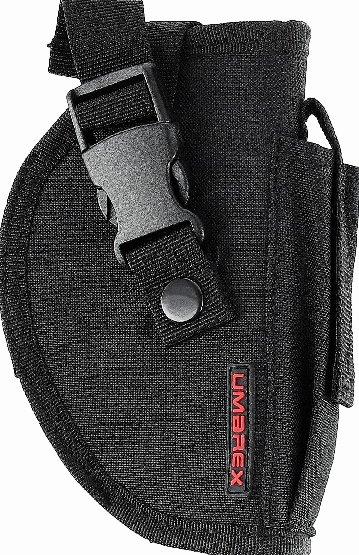 Umarex Unisex – czarna kabura na pasek dla dorosłych z kieszenią na magazynek z nylonu do średniej wielkości pistoletów, wielokolorowa, 17 x 12 cm