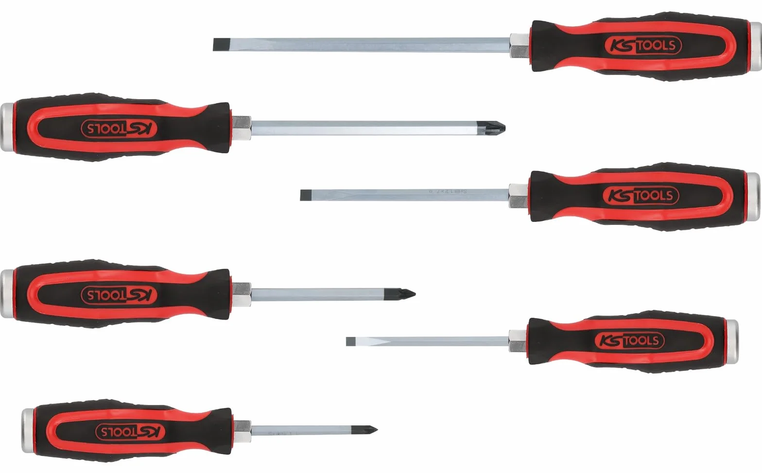 KS Tools 151.1165 ERGOTORQUEmax Zestaw wkretaków z oslona 6-szt, PZ+szczelina