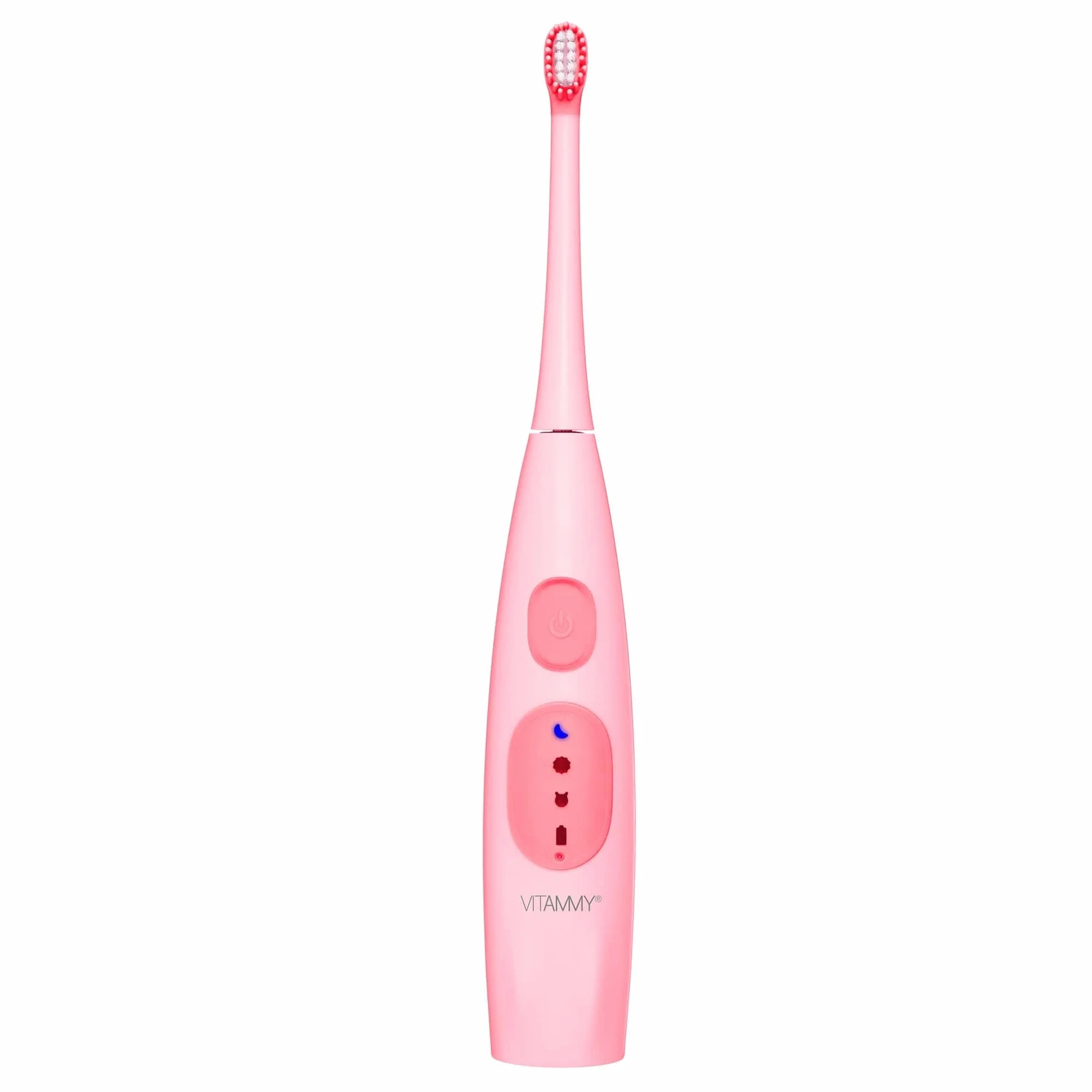 VITAMMY DINO/PINK Szczoteczka soniczna do zębów dla dzieci 6+, wyciszona obudowa
