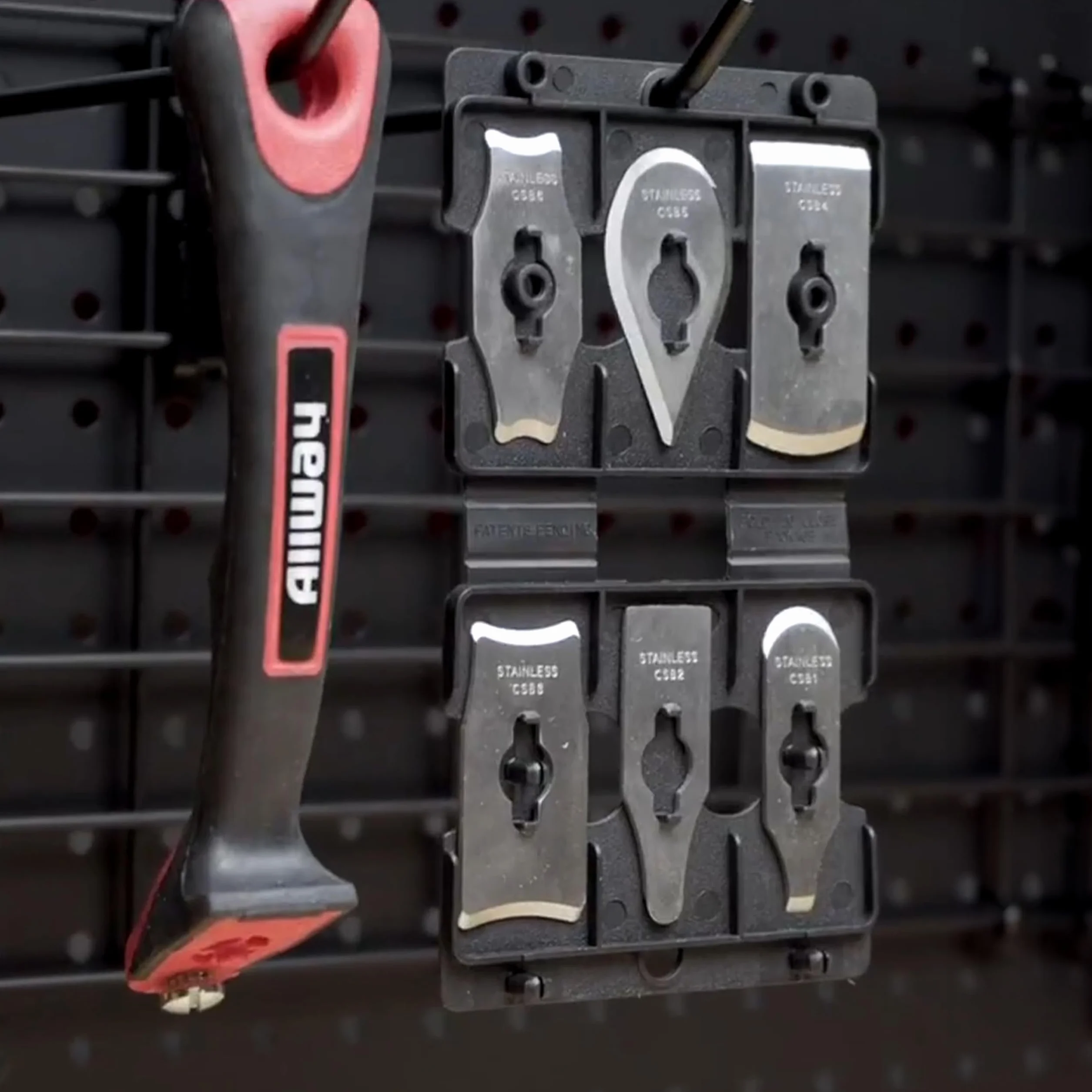 ALLWAY CS6 Soft-Grip Contour Scraper Set zestaw skrobaków z 6 ostrzami i pilnikiem