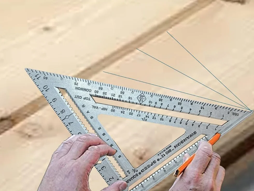 Swanson SW1201K 18 cm i duży 30,5 cm prędkości kwadratowy układ zestaw narzędzi bez listwy rozmieszczenia