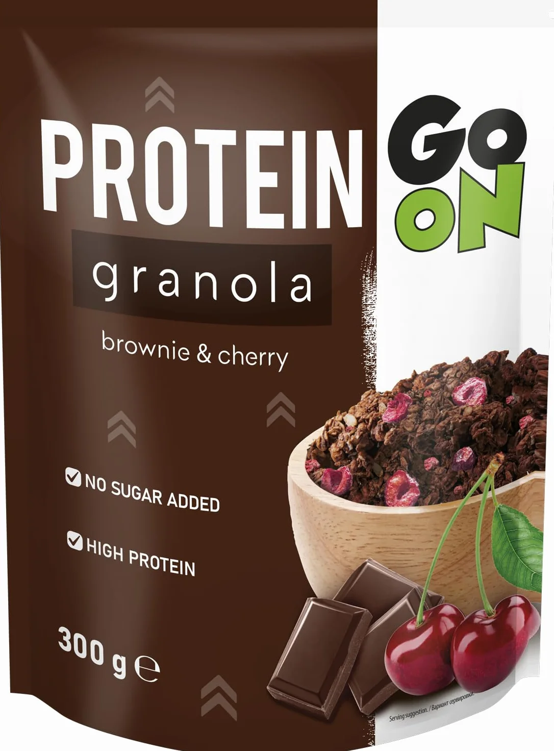 Granola białkowa 300g musli bez cukru Brownie Cherry GO ON