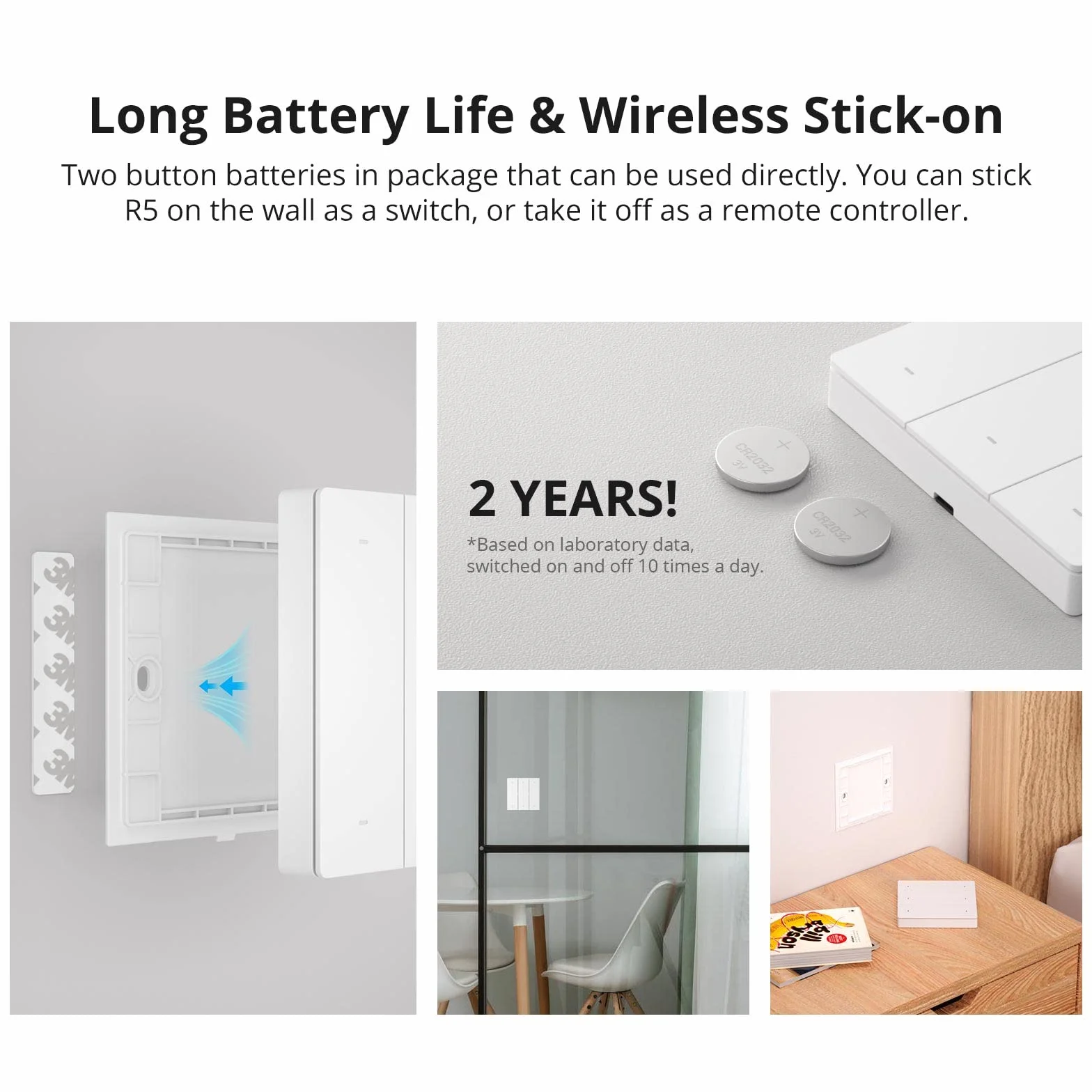 SONOFF SwitchMan R5 W kontroler Wi-Fi, zdalne sterowanie, 6 przycisków, przełącznik ścienny, inteligentny przełącznik ścienny SONOFF M5, inteligentny przełącznik MINIR3 i żarówka B05-BL-A60 Smart WLAN