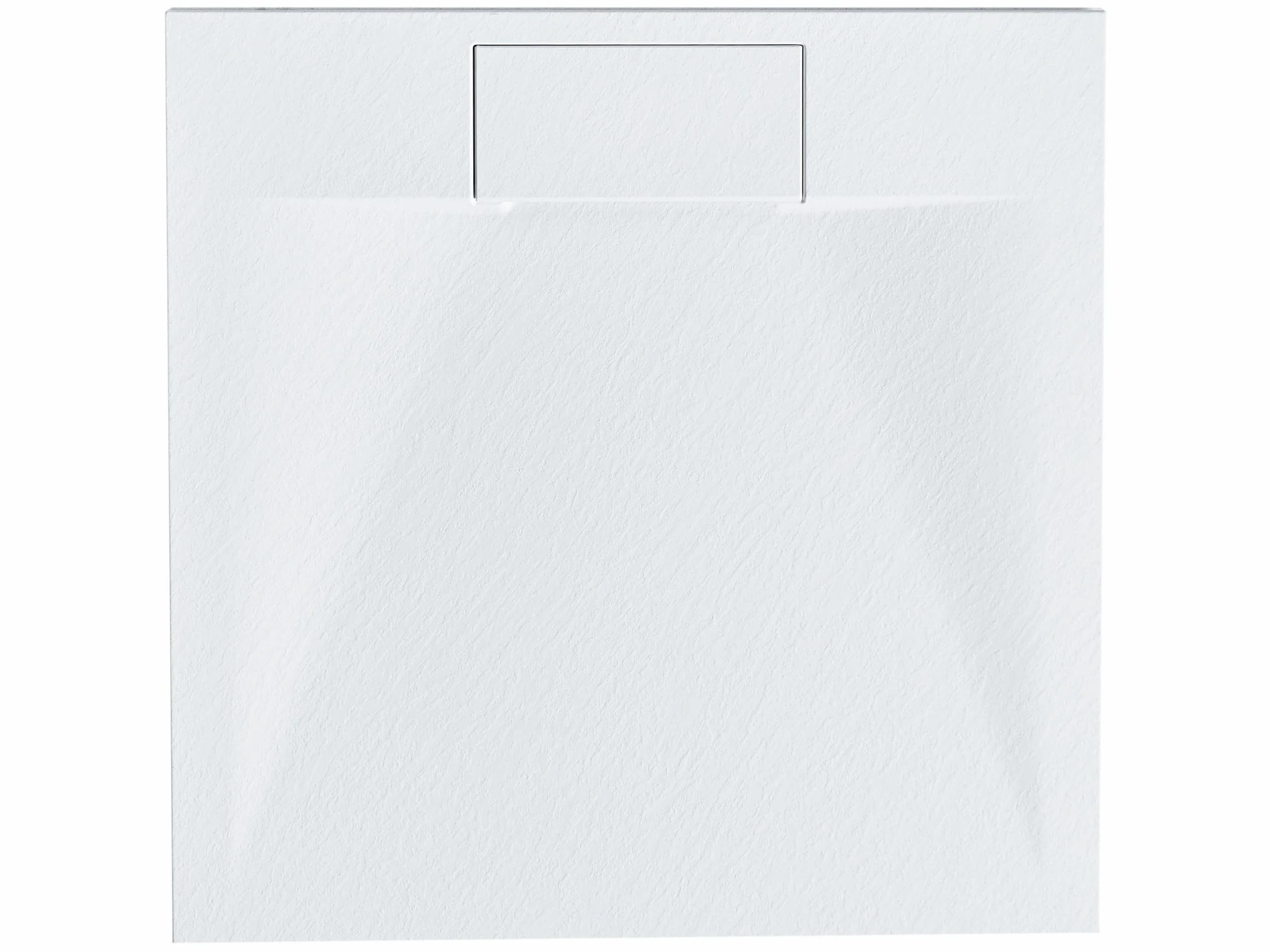 Brodzik prysznicowy z syfonem z materiały SMC biały efekt naturalnego kamienia 80 x 80 x 3 cm Azzurro