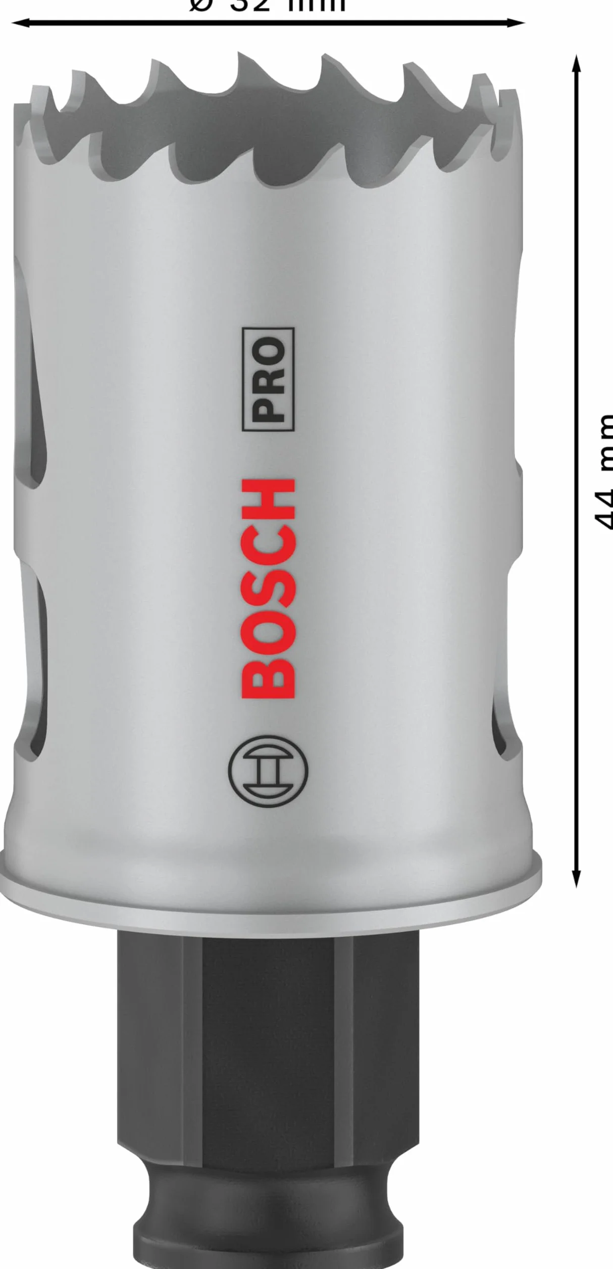Bosch 24x Piła otwornica PRO Multi Material Power Change Plus (do Miękkie drewno, Płyta gipsowo-kartonowa, Ø 32 mm, Professional Akcesoria Wiertarki/Wkrętarki)