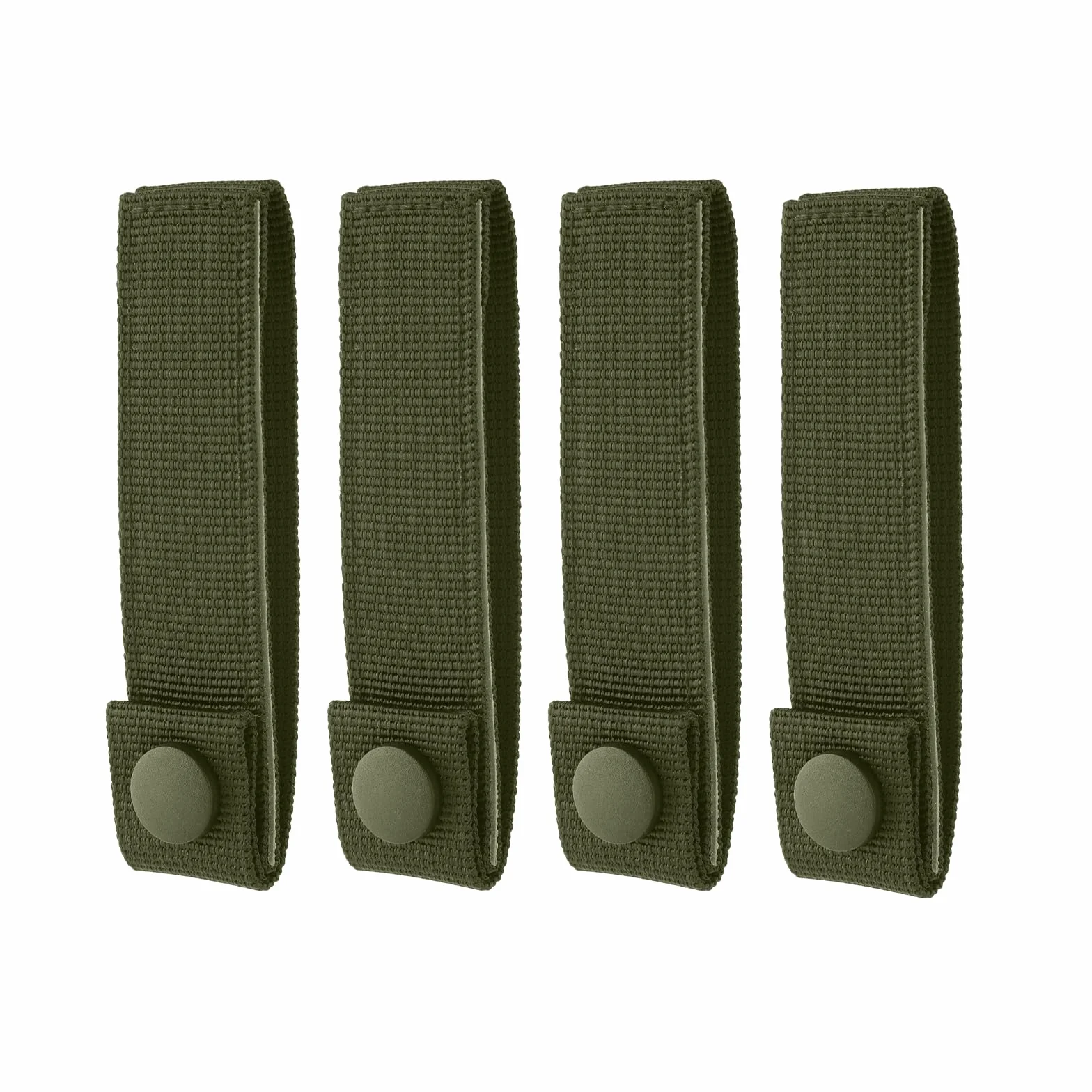 4 szt. Paski Mocujace MOLLE, Paski MOLLE Plecaka Paski MOLLE Poliester Paski Parciane MOLLE Wielokrotnego Uzytku Zlacza do Mocowania Paska Plecaka do MOLLE (Ciemnozielony)