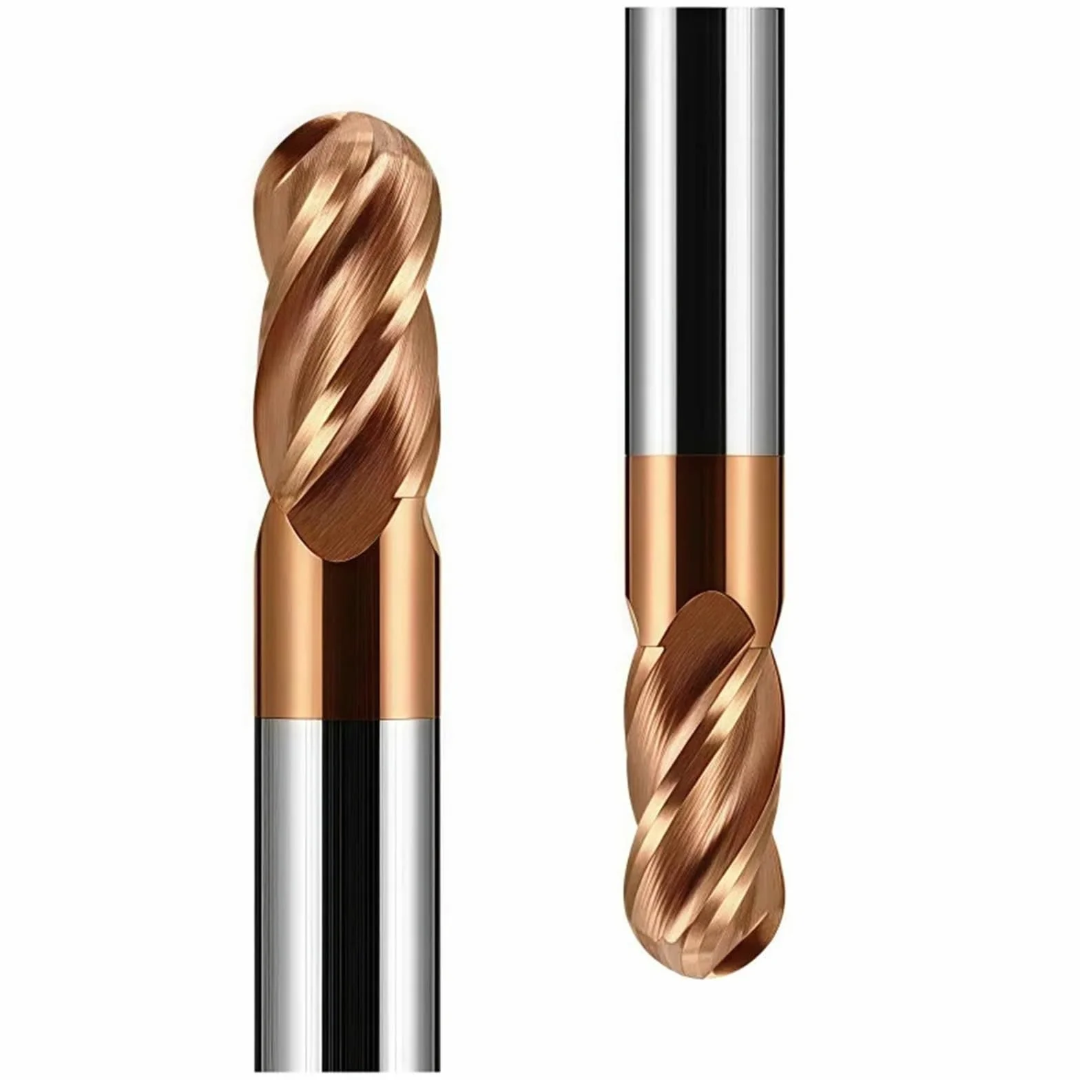 Końcówka z węglików spiekanych HRC55 4 rowki powlekane frez ze stali wolframowej do stali nierdzewnej 3 4 5 6 8 10 12 14 16 18 20 mm (R10x40xD20x150)
