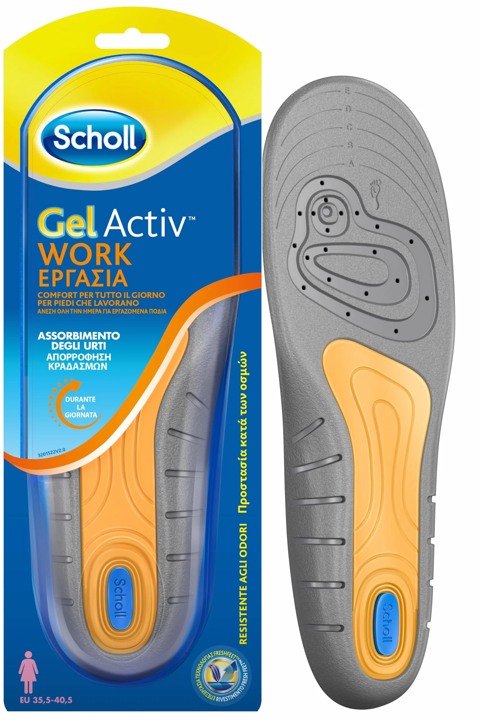 Dr.Scholl Gel Activ damskie wkładki do butów 35,5-40,5