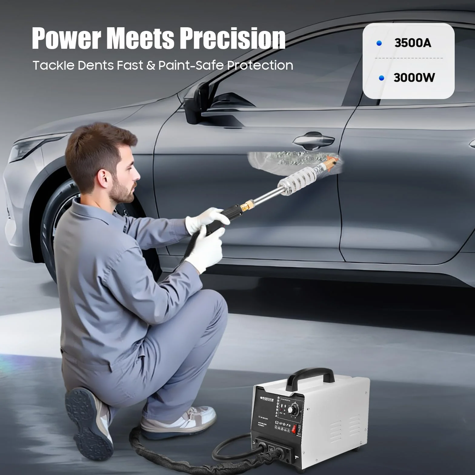 Profesjonalna spawarka punktowa, 220 V, 1,8 kW, 3500 A, spawarka punktowa, urządzenie do usuwania wgnieceń karoserii, spawarka ciągła, zestaw naprawczy