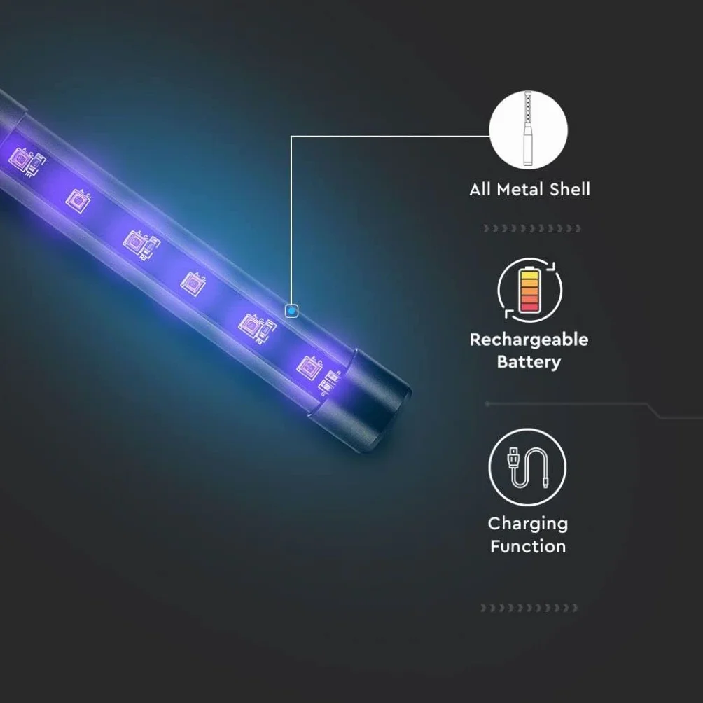 V-tac VT-3214 UVC lamp - Desinfecterend - Desinfectie - Doodt 99.9% bacteriën en virussen - Ultraviolet C straling - 14W