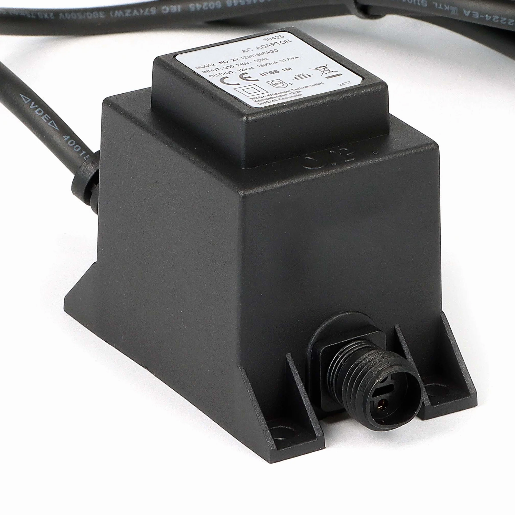 Jebao JBA48V-12-1800U Zasilacz sieciowy dwupinowy IP68 12V 1800mA 21,6VA AC/AC