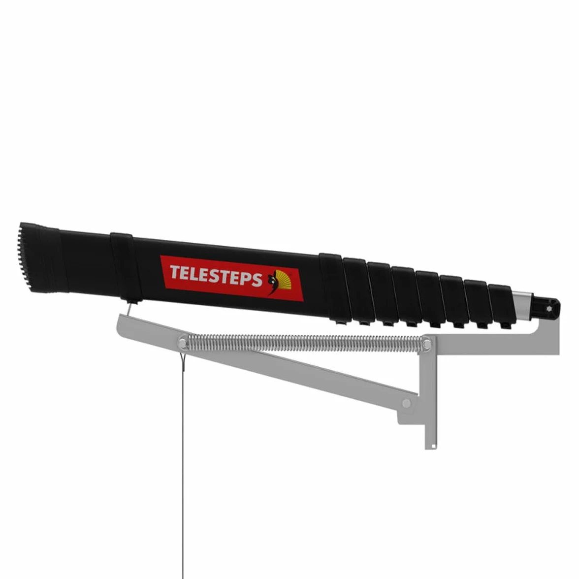 Drabina strychowa 2,45 m firmy TELESTEPS I Wyprodukowano w Szwecji I Loft Line I Kompaktowa drabina wysokiej jakości z opatentowaną konstrukcją klasy premium I EN 14975 I 72324-541