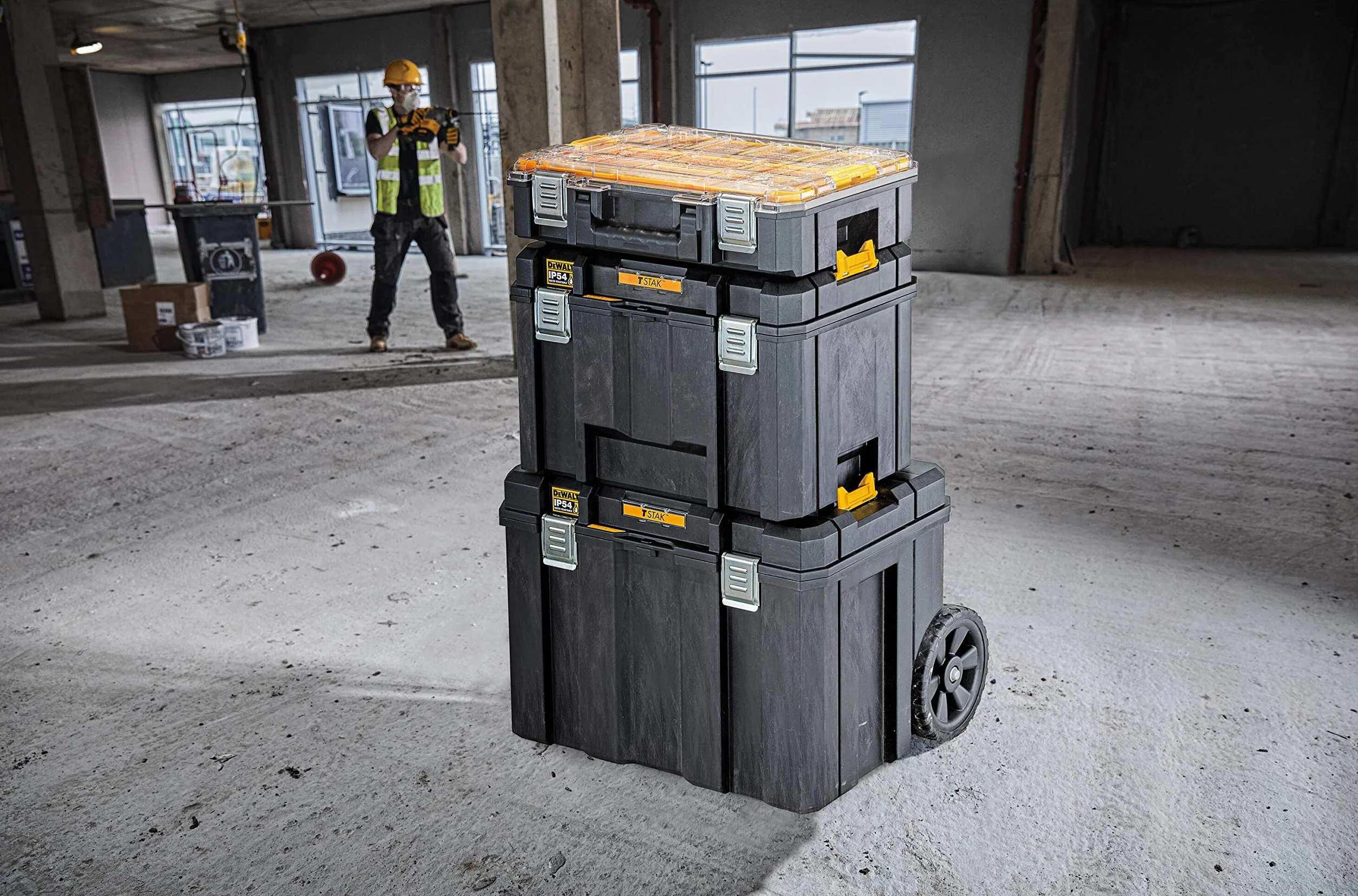 Dewalt Tstak 2.0 Walizka Systemowa, Czarny/Żółty, 44 x 30 x 38 cm