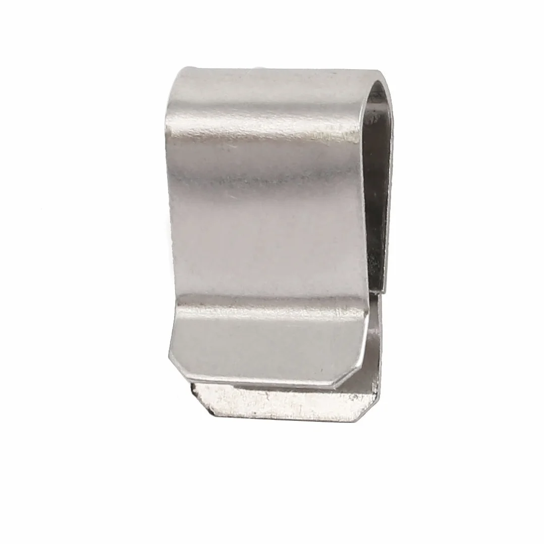 sourcingmap 25 szt. sprężynowy klips ze stali nierdzewnej w kształcie litery U, srebrny odcień, 21,4 mm x 12 mm