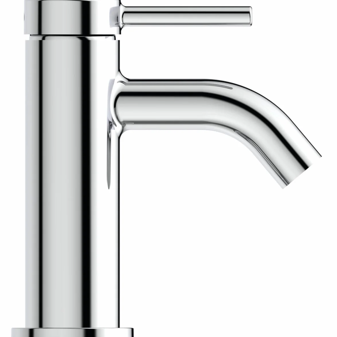 Ideal Standard Ceraline bateria jednouchwytowa mała, kompaktowa bateria umywalkowa z wkładem FirmaFlow, bez pręta i uchwytu Easyfix, chromowana
