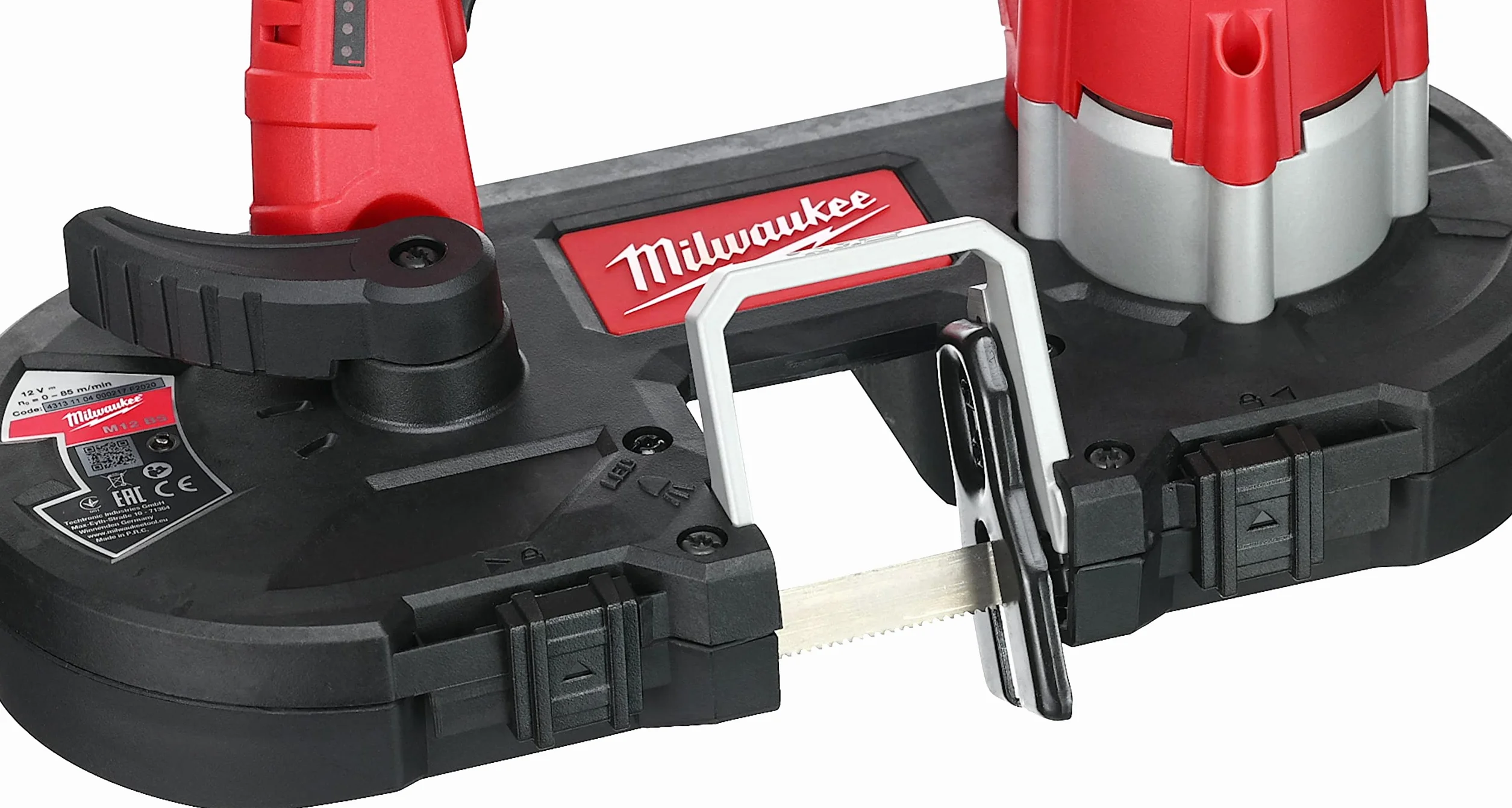 Milwaukee M12BS-402C M12 akumulatorowa piła taśmowa z 2 bateriami litowo-jonowymi 4,0 Ah/ładowarką BMC