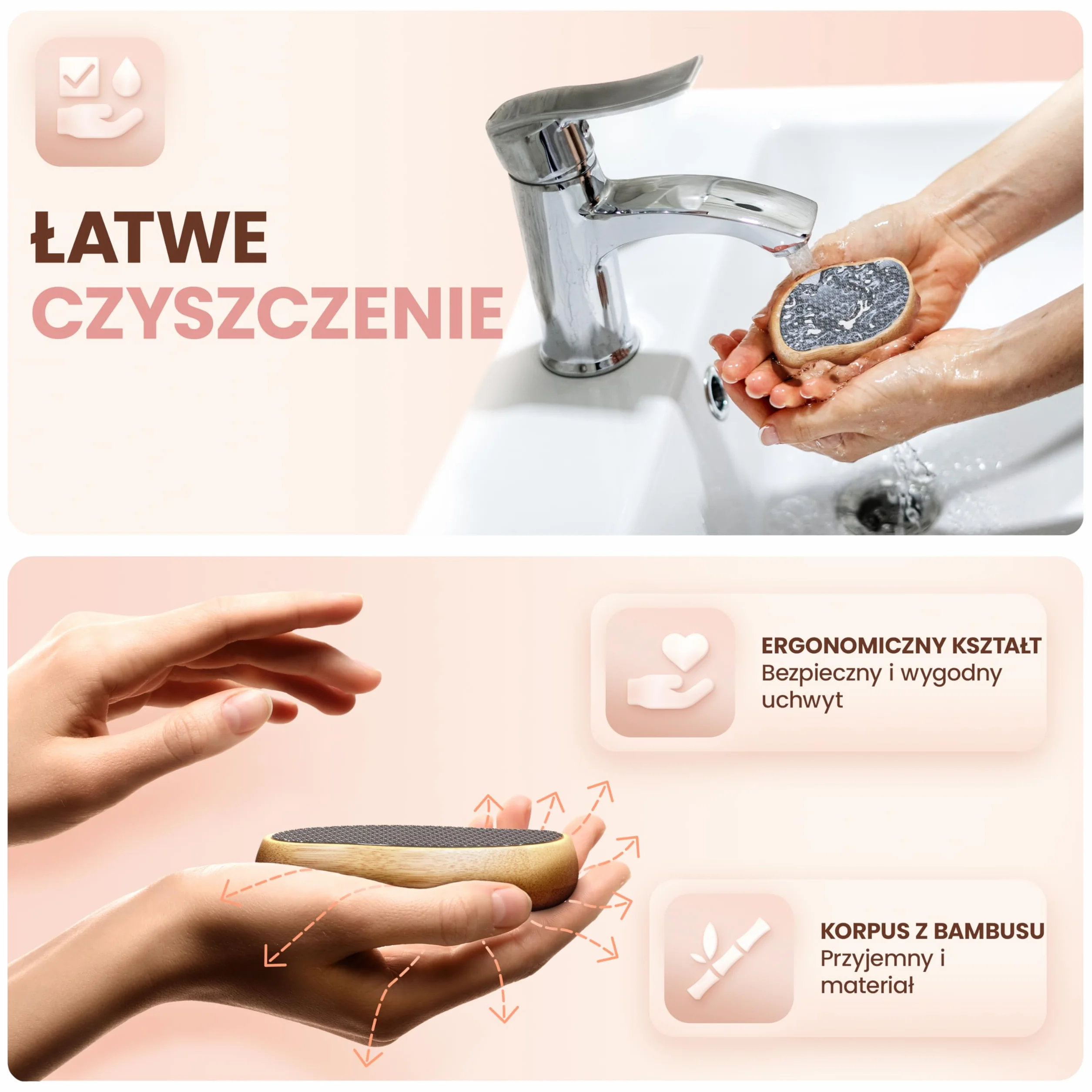 BAMBUA Pilnik do zgrubiałej skóry szkło nano czarny