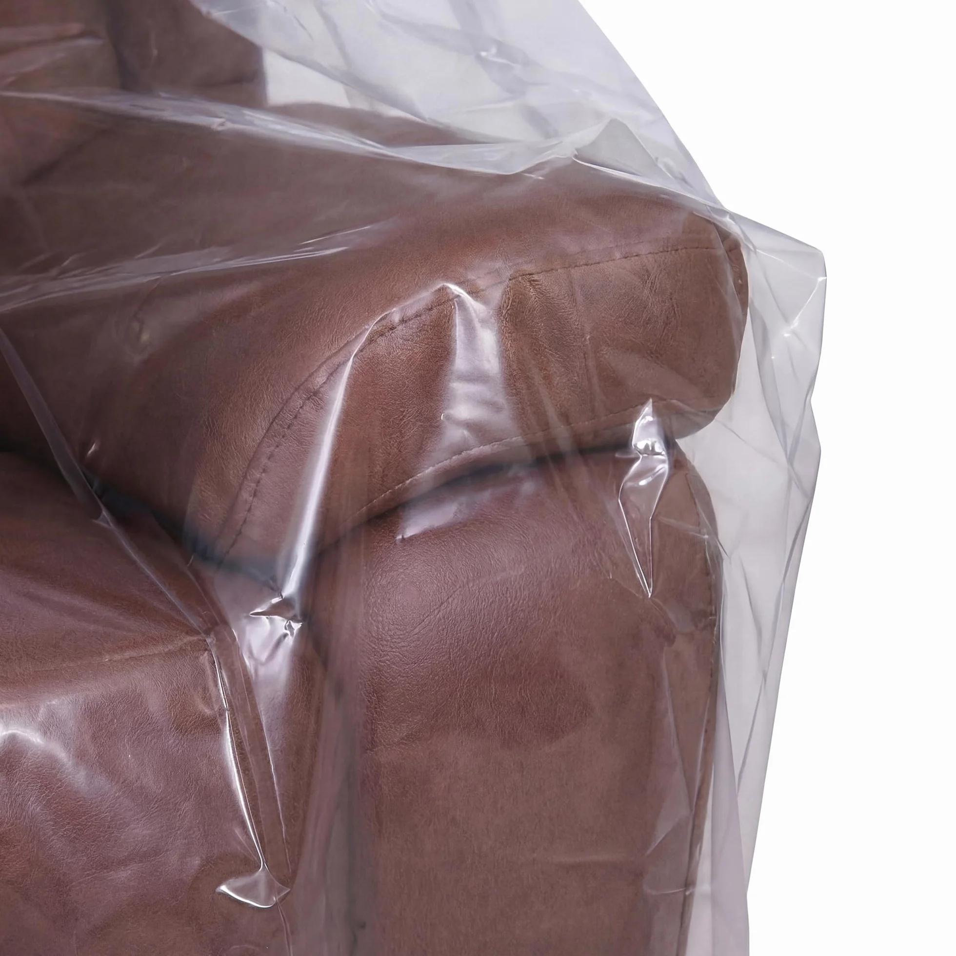 Wowfit Pokrowiec na meble – pyłoszczelna torba do przenoszenia na sofę, pudełka do przenoszenia – przezroczysta i bezwonna plastikowa torba do przenoszenia – pokrowiec na sofę o grubości 4 mil – 92