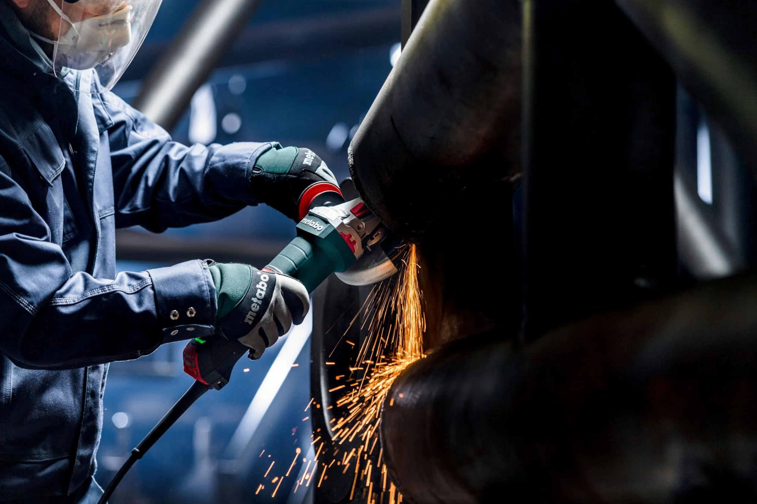 metabo Szlifierka kątowa WEVBA 20-125 Quick BL – 2000 W, 125 mm, 11000 obr./min, 3,5 Nm – silnik bezszczotkowy, VTC Elektronika, system M-Quick-System, uchwyt antywibracyjny, filtr przeciwpyłowy
