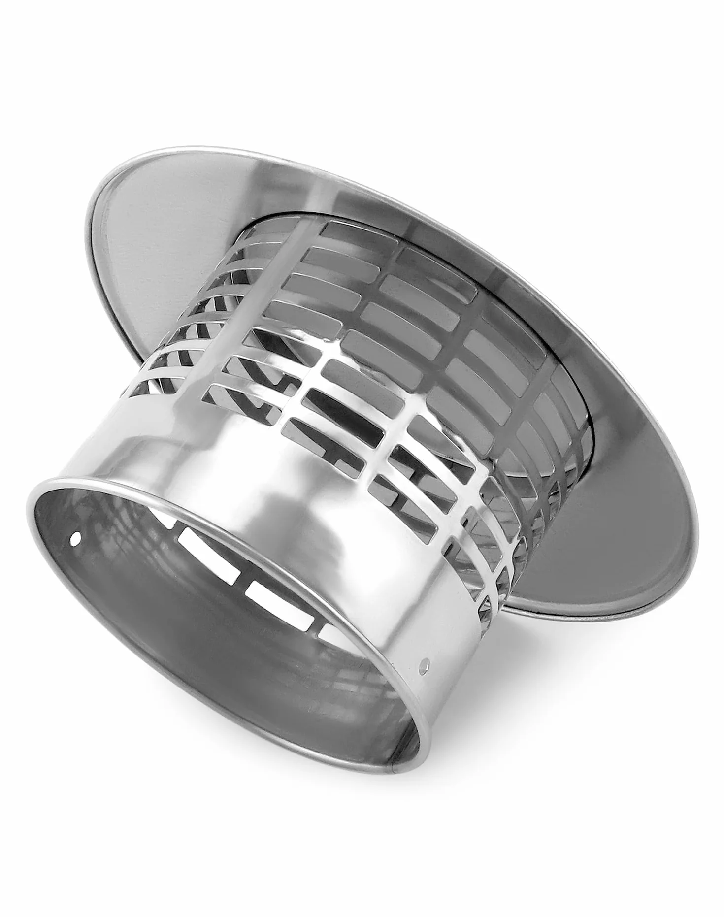 QWORK® 110 MM Daszek Przeciwdeszczowy na Dach 304 Stal Nierdzewna, Pokrywa Kominowa, Krata Wentylacyjna, Osłony Kominów
