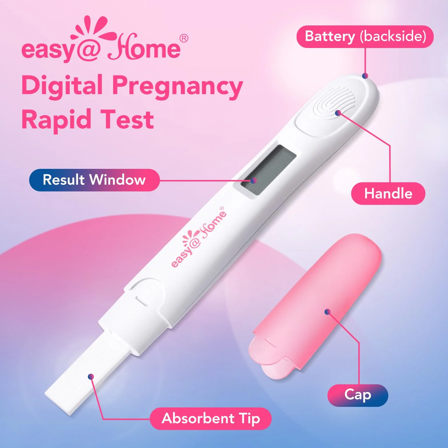 Test ciążowy Easy@Home (2 szt.) z aplikacją Premom
