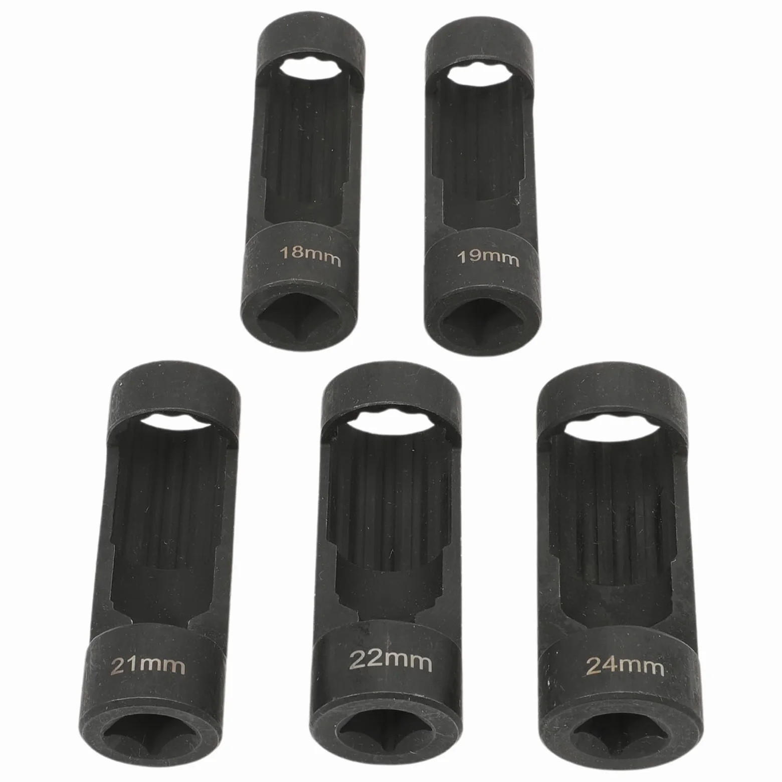Nakrętki nasadowe klucz nasadowy klucz nasadowy narzędzie do montażu amortyzatora, napęd 12-punktowy 1/2, 18 mm, 19 mm, 21 mm, 22 mm, 24 mm, klucz imbusowy 6496 VM numer 3353-5 sztuk