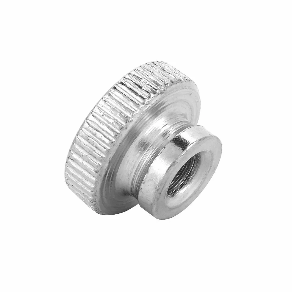 M3 M4 M5 M6 M8 M10 Vernickelter Kohlenstoffstahl Handfest Rändelmuttern Griff mit Muttern(M65pcs)