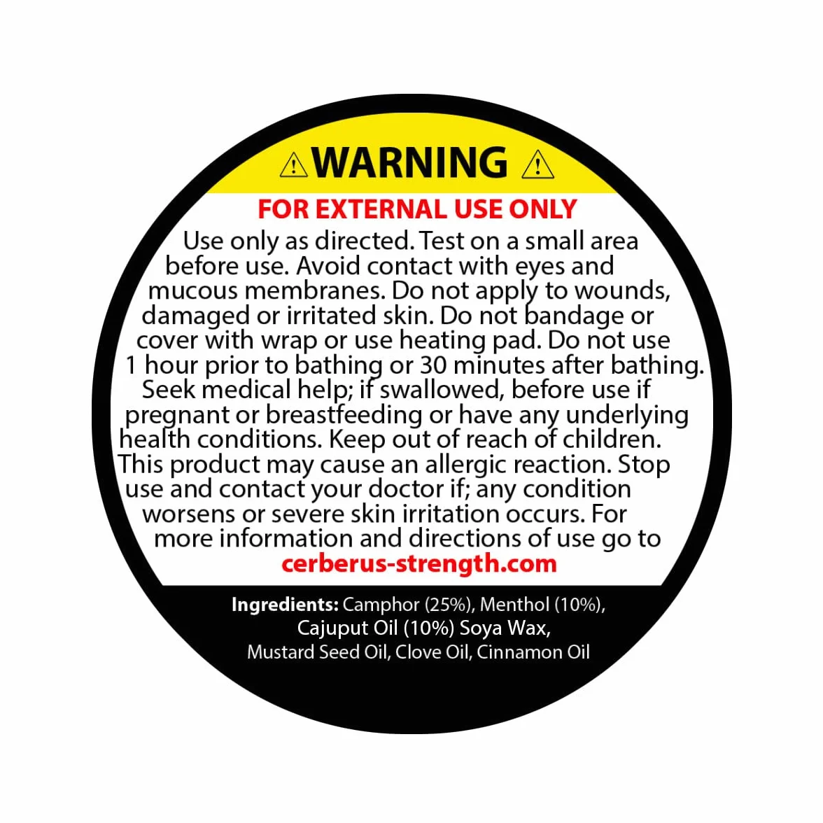 CERBERUS Strength Inferno Muscle Rub - Hot Rub do treningu